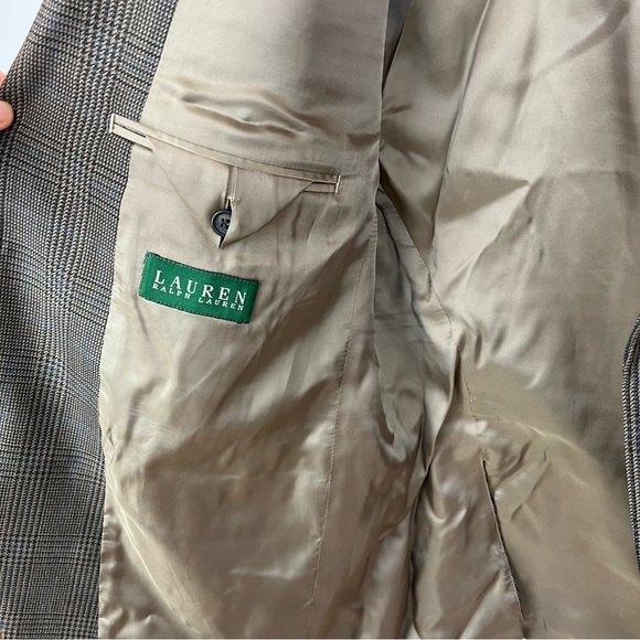 Vintage Ralph Lauren 100% Wool Plaid Preppy Style Jacket Blazer stunning large - Picture 3 of 16